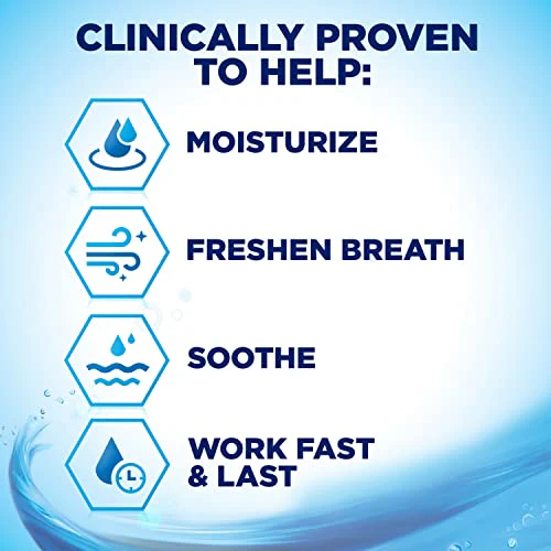 biotène Oral Rinse Mouthwash for Dry Mouth, Breath Freshener and Dry Mouth Treatment, Fresh Mint - 33.8 fl oz - Image 5