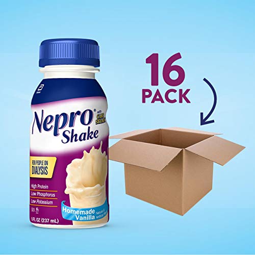 Nepro Nutrition Shake for People on Dialysis, with 19 Grams of Protein, 420 Calories, Vanilla, 8 fl oz, 16 Count - Image 4