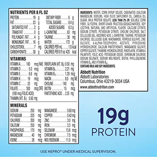 Nepro Nutrition Shake for People on Dialysis, with 19 Grams of Protein, 420 Calories, Vanilla, 8 fl oz, 16 Count - Image 7